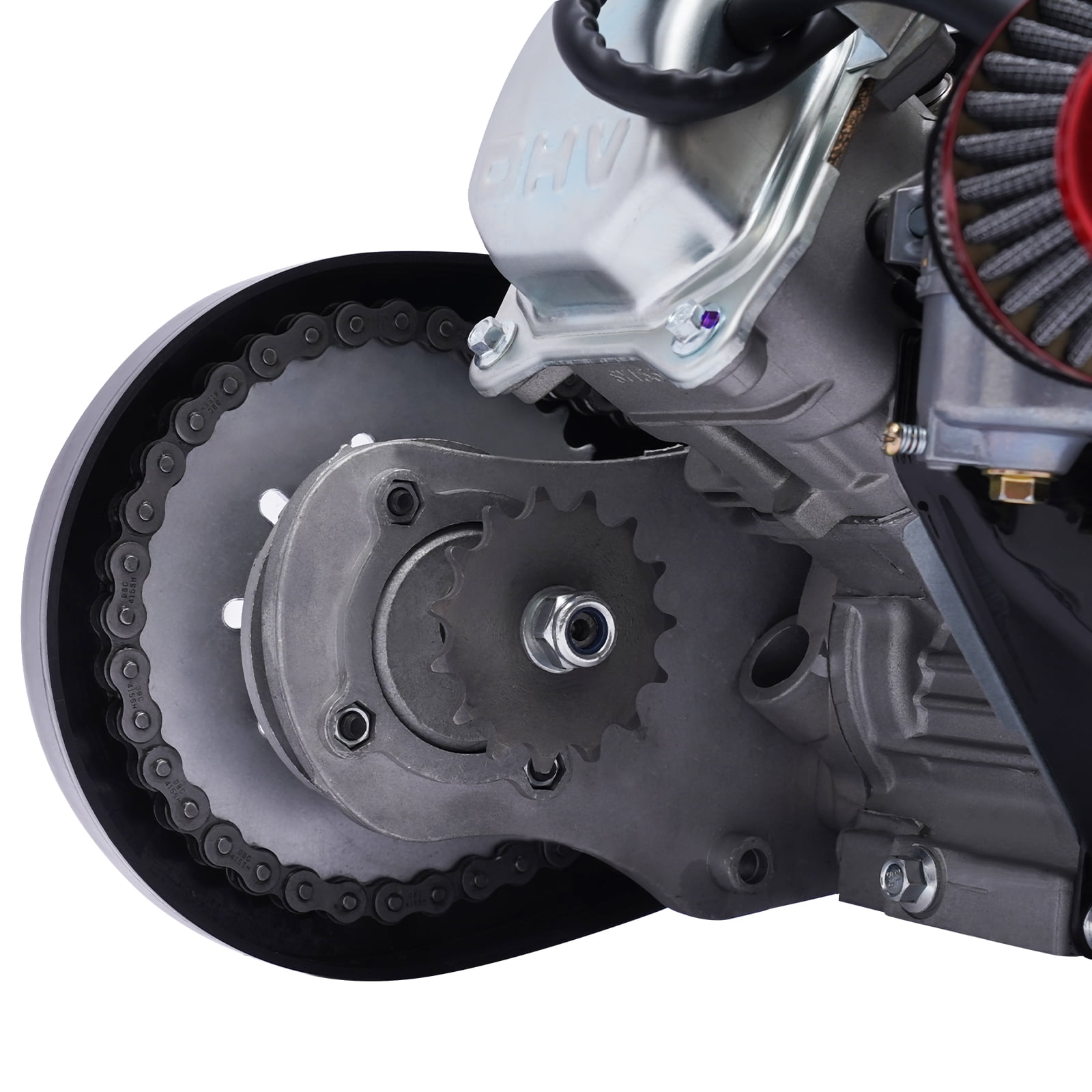 Miumaeov 100cc 4 Stroke Bike Engine Full Kit Gas Motorized Motor Bicycle Modified Engine Bicycle Kit Single Cylinder Bike Engine