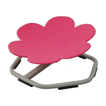 Petal Non-slip Spinning Seat for Kids Sensory, Sit and Spin Swivel Chair for Kids, Carousel Spin Sensory Chair for Kids, Autism Kids Swivel Chair for Training Balance, Toddler Spinner Seat(Rose Red)