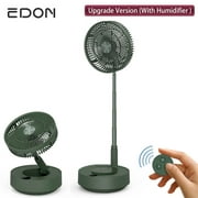 Youpin EDON Folding Fan 5 Gears Humidifier Diffuser LCD Touch Screen Cordless Electric Standing Desktop Fan Remote Control Type-C Charging 3000rpm