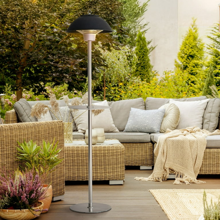 hanover mini umbrella tabletop patio heater stainless steel SUNHEAT Classic Design Portable Propane with Drink Table, : Patio, Lawn & Garden ensuring that your investment will last for years while offering 48 Stainless Steel Propane Tank Outdoor