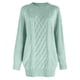 thumbnail image 4 of Vestido informal de punto para mujer otoño-invierno: material de poliéster y spandex, color liso, adecuado para primavera y otoño, fácil de combinar con abrigos y zapatos., 4 of 5