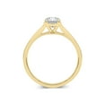 thumbnail image 2 of 14K Yellow Gold Oval Lab Grown Diamond Cathedral Solitaire Engagement Ring - 2 Carat (Ring Size: 6.5), 2 of 5