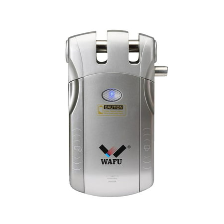 WAFU Wireless Security Invisible Keyless Entry Door Lock Home Smart Remote Control Lock with 4 Remote