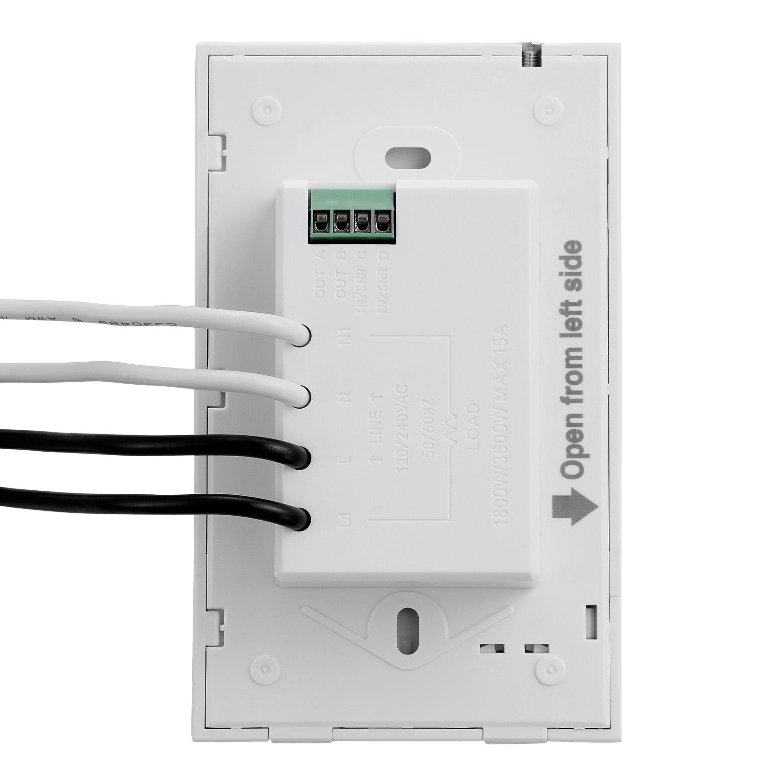 7-Day Programmable Thermostat High Low Voltage 12V, Digital Temperature Controller Energy Saving, Smart Scheduling for Home HVAC Heating Cooling