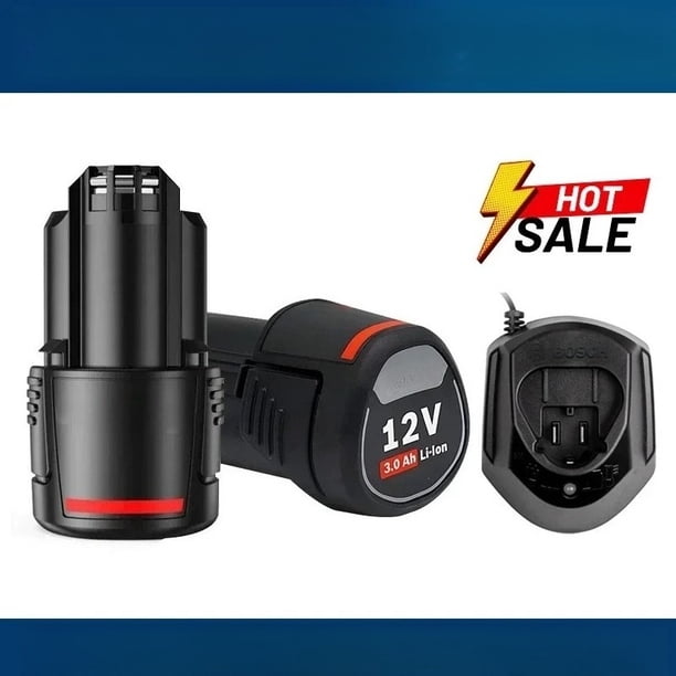 Para Bos*ch Batería de 12V 2000mAh BAT411 Batería Recargable de Ion de Litio BAT411A BAT412 BAT412A BAT413 Cargador de Batería