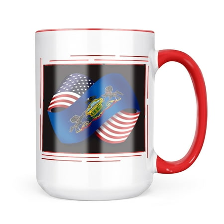 

Neonblond Friendship Flags USA and Pennsylvania region America (USA) Mug gift for Coffee Tea lovers