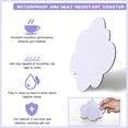 thumbnail image 5 of Attack Shark Cloud Keyboard Mouse Wrist Rest with Coaster Set,Ergonomic Palm Rest Combo for Pain Relief, Non-slip Base,Ultra-Soft Memory Foam Wrist Cushion Support for Comfortable Typing/Gaming-Purple, 5 of 5