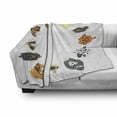 thumbnail image 3 of Dog Soft Flannel Fleece Throw Blanket, Various Different Dogs in Cartoon Style Looking up in Circle Characters, Cozy Plush for Indoor and Outdoor Use, 60" x 80", Multicolor, by Ambesonne, 3 of 6