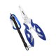 thumbnail image 3 of Alicates de pesca con gadget de cordón herramienta de regalo para mango no lipado anillos de corte de la línea de la línea alicates para eliminación de gancho pesca con mosca azul, 3 of 8
