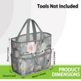 thumbnail image 3 of Garden Tool Bag,Pioneer Flower Floral Print Pattern Garden Tool Organizer,Garden Gifts,Waterproof Multi-Pocket Garden Tool Storage 11.8x5.5x11.4 Inch(Tools NOT Included), 3 of 6