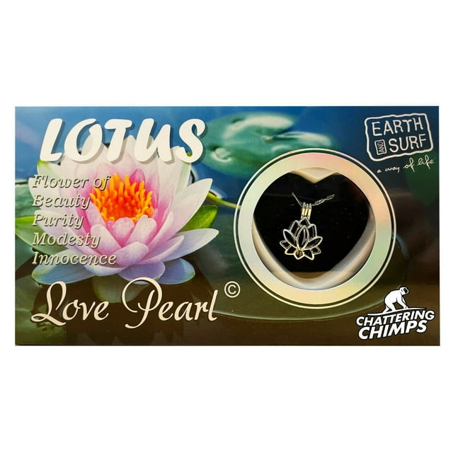 Lotus Flower Chattering Chimps Kit de Perles de Souhait d'Amour Chaîne Pendentif Collier