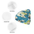 thumbnail image 3 of Yiaed Cute Polar Bear Fishing Print Winter Beanie for Men Women, Fleece Lined Beanie Soft Warm Knit Hat Ski Stocking Cuffed Ca, 3 of 6