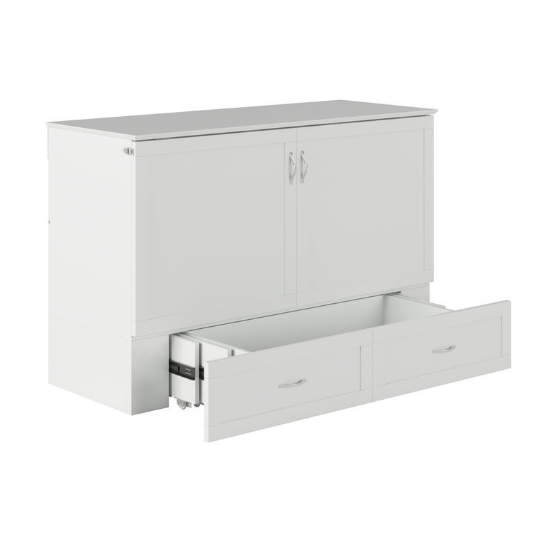 Hamilton murphy bed chest queen white discount