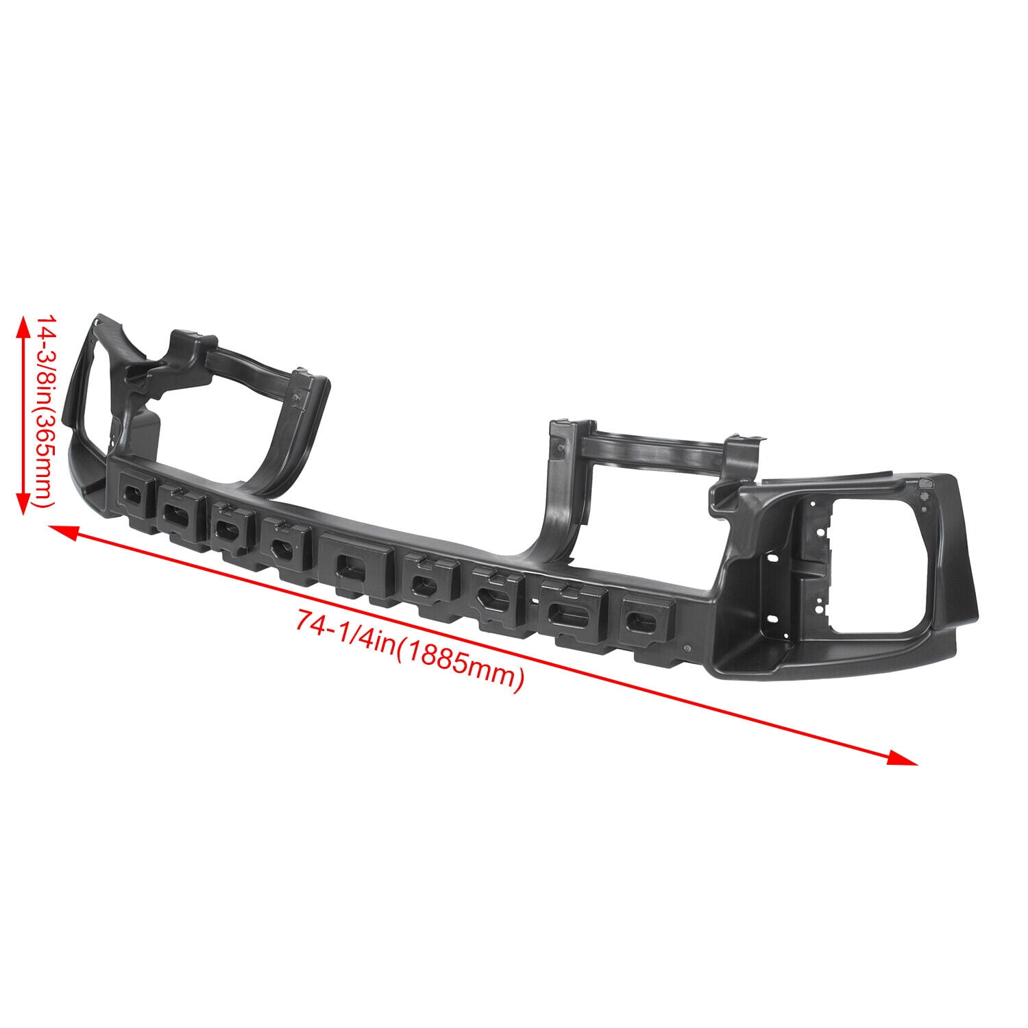 Kojem Front Bumper Face Bar Impact Absorber for 2013-2018 Dodge Ram 1500 All Cab Types Replaces 68145441AC CH1070834