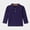 Purple, variant on WAVSUF Girls Polo Shirt, Long Sleeve Henley Neck Solid Fall Warm School Top Yellow 7-8