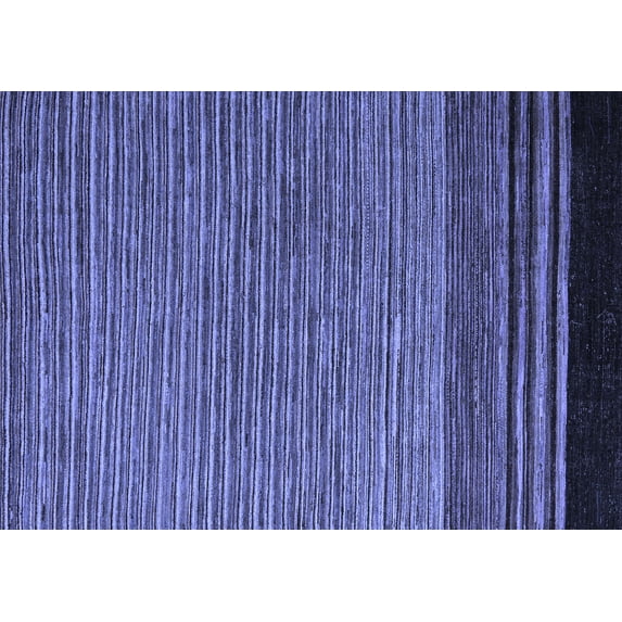 Ahgly Company Machine Washable Indoor Rectangle Abstract Blue Modern Area Rugs, 8' x 12'