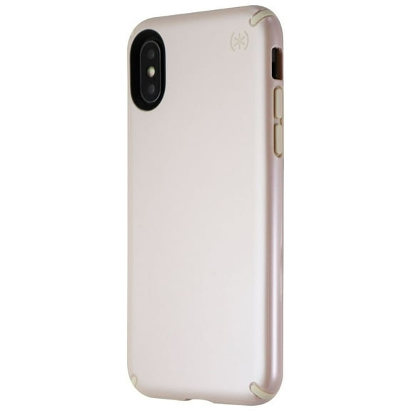 Speck Presidio Metallic Case for iPhone Xs and iPhone X - Nude Gold Metallic