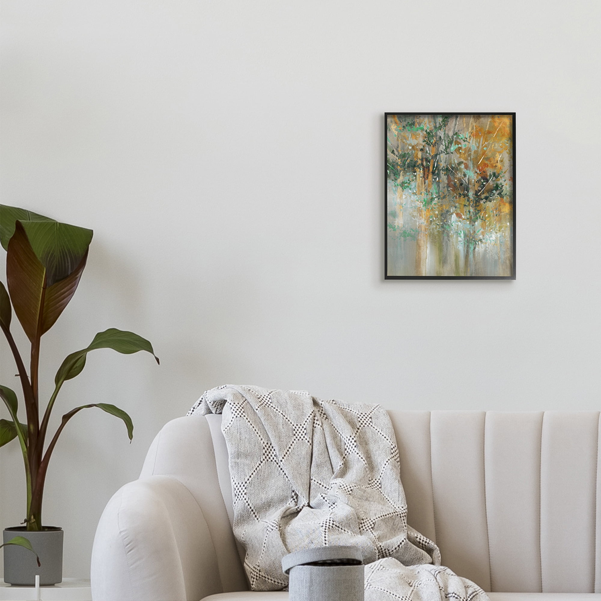 Stupell Industries Magical Woods Landscape Surreal Trees Green Leaves,11 x 14,Designed by K. Nari