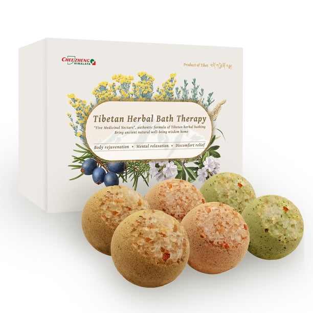 Set de regalo Bath Bomb Cheezhenghimalaya Tibetan Herbal x6