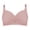 Pink, variant on Womens Bras Pure Cotton Close Knit Front Opening Anti Sagging Plus Size Bra Push Up Bras for Women
