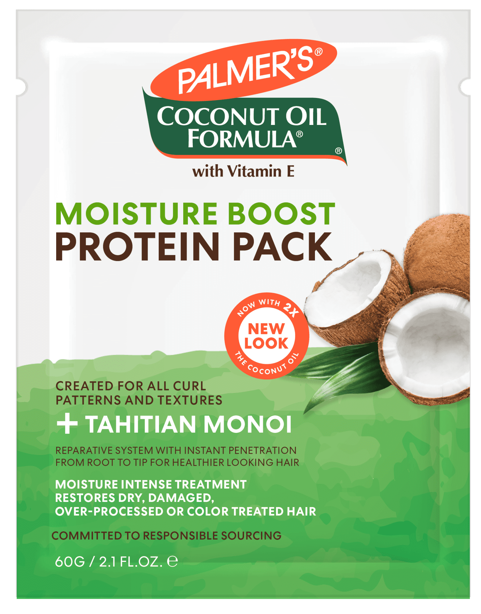 Palmer's Coconut Oil Formula Moisture Boost Protein Pack, 2.1 oz