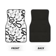 thumbnail image 2 of Honeii Hand Drawn Snake Print Car Foot Mat Four-Piece Set - Front & Rear Universal Car Floor Mats for SUVs, Trucks, Sedans, 2 of 7