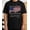 Black-4, variant on Men Eagle and Galaxy Printing T Shirt Graphic Tee with Compass Design
