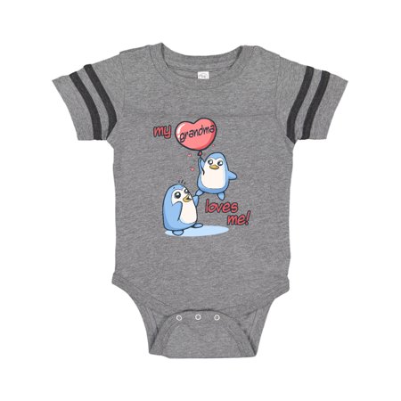 

Inktastic My Grandma Loves Me Gift Baby Boy or Baby Girl Bodysuit