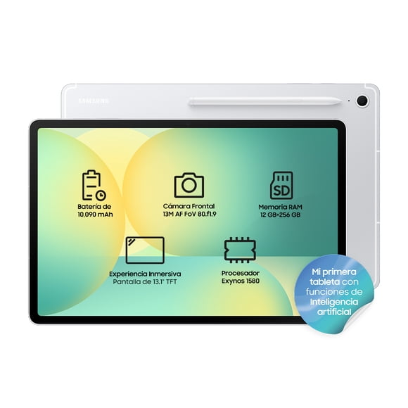 Tablet Samsung Galaxy Tab S10 FE+ 8GB 128 GB Plata