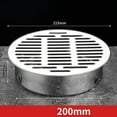 thumbnail image 2 of Drain de Plancher Anti-Blocage de Toit Extérieur en Acier Inoxydable de 200 Mm, 2 of 7