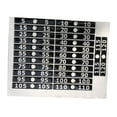 thumbnail image 3 of amagogo Fitness Equipment Accessory Weight Stack Labels PVC Weighted Tags Sheet for Home, 3 of 10