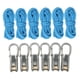 thumbnail image 1 of Cuerda con tensor de rodillo portátil de alta resistencia para camping, navegación y tensores. 6 cuerdas 6 ganchos, 1 of 8