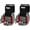Red, variant on RAD Heavy Duty Weightlifting Rod Hooks Wrist Support Straps Power Gripper Chin Up (Black)