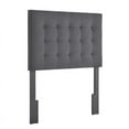 thumbnail image 2 of Twin Mid-Century Modern Tufted Head Board in Charcoal, 2 of 6