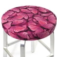 thumbnail image 3 of Naloa Pink Butterfly Round Bar Stool Cushion Cover 12-14 inch, Fits Kitchen, Office, Restaurant Chairs - 14 inch, 3 of 7