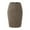Coffee, variant on Women's Plaid Pencil Skirt Wool High Waist Vintage Plaid Zipper Back Split Work Bodycon Midi Skirts