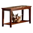 thumbnail image 2 of Davenport Slate inlay Sofa Table with brown cherry wood, 2 of 5