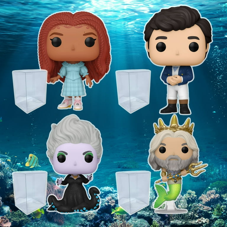 Live Action Little Mermaid Funko Pop Set of 4 with Protector Live Action Little Mermaid Funko Pop Set of 4 with Protector