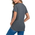 thumbnail image 3 of DYMADE Womens Summer Breathable Casual Love Printing Short Sleeve Round Neck Pregnancy Maternity T-Shirt, 3 of 4