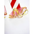 thumbnail image 7 of YONGHS Girls Christmas Candy Cane Striped Unitard Ruffle Jumpsuit Ballet Dance Performance Costume Red 14, 7 of 7