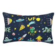 thumbnail image 1 of Balery Funny Spaceships Funda de Cojín Estampada, Regalos para Mujeres, Regalos de Amor para Ella, Regalos para Novia o Esposa, Funda de Almohada-20"x30", 1 of 6