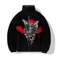 thumbnail image 3 of Chaquetas de invierno para hombre, abrigo de algodón con estampado gótico de calaveras y monstruos, ropa para hombre, chaqueta holgada, abrigos de calle Harajuku, 3 of 4