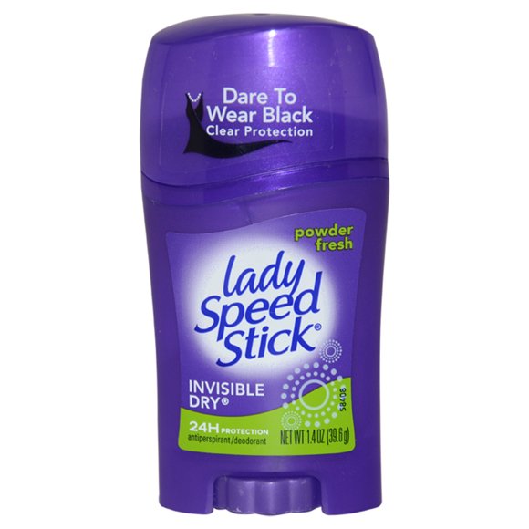 Lady Speed Stick Invisible Dry Deodorant Powder Fresh by Mennen for Women - 1.4 oz Deodorant Stick