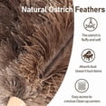 thumbnail image 3 of Ostrich Feather Duster 12 Inch Feather Duster Fluffy Natural Ostrich Feathers with Wooden Handle Ostrich Feather Duster for Cleaning Supplies(Champagne), 3 of 10