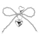 thumbnail image 1 of Elegante llavero con lazo y colgante de corazón, adorable y elegante llavero para mujer, accesorio para bolso, llavero para llaves de coche, 1 of 7
