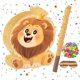 thumbnail image 5 of Juego de Fiesta de Piñata de León con Ojos de Varilla, Confeti, Piñatas de Animales, Accesorios para Fotos, Juegos de Carnaval, Suministros de, 5 of 9