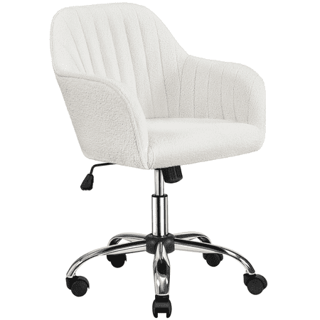 yaheetech modern boucle height-adjustable desk product