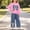 Hot Pink, variant on Amidoa Girls 2 Piece Outfits Fall Winter Clothes Long Sleeve Sweatshirt and Casual Pants Kids Clothing Sets Hot Pink Size 2-3 Years