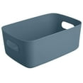 thumbnail image 1 of Storage Basket Solid Color Space-Saving Plastic Tissue Makeup Holder Home Decor, 1 of 8