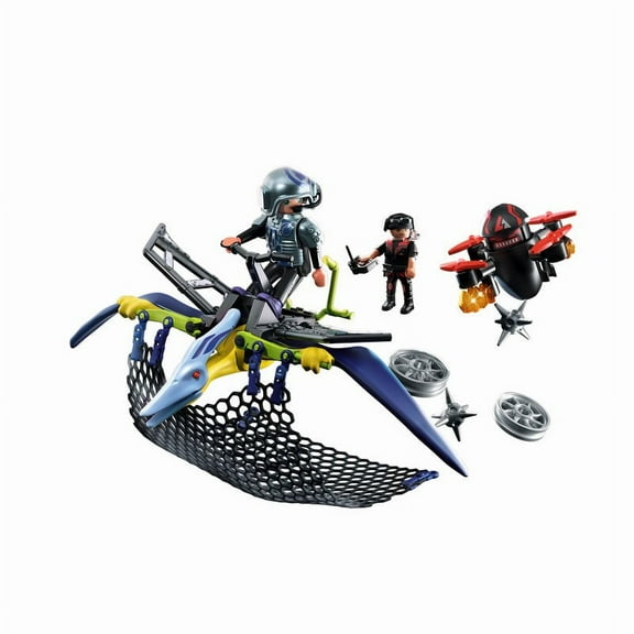 PLAYMOBIL Pteranodon: Drone Strike Action Figure Set, 50 Pieces
